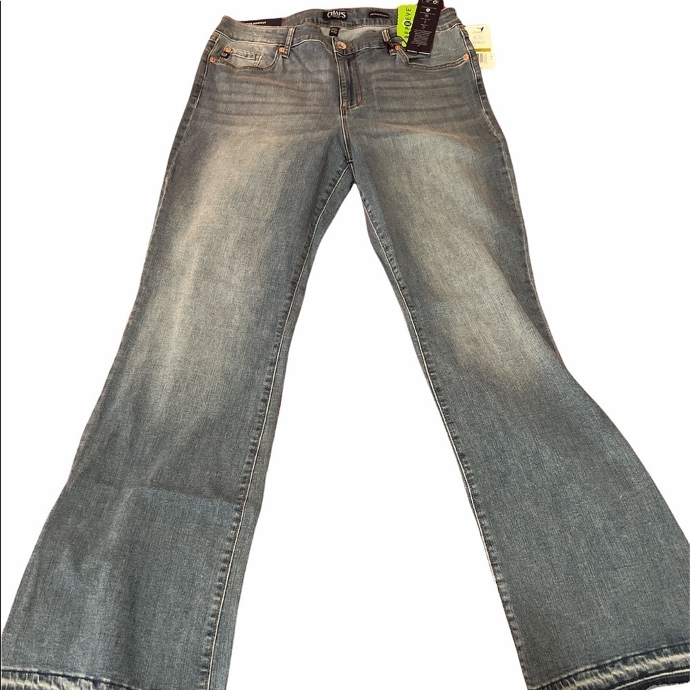 NWT Chaps Jeans Women Mid Rise Bootcut 14/32